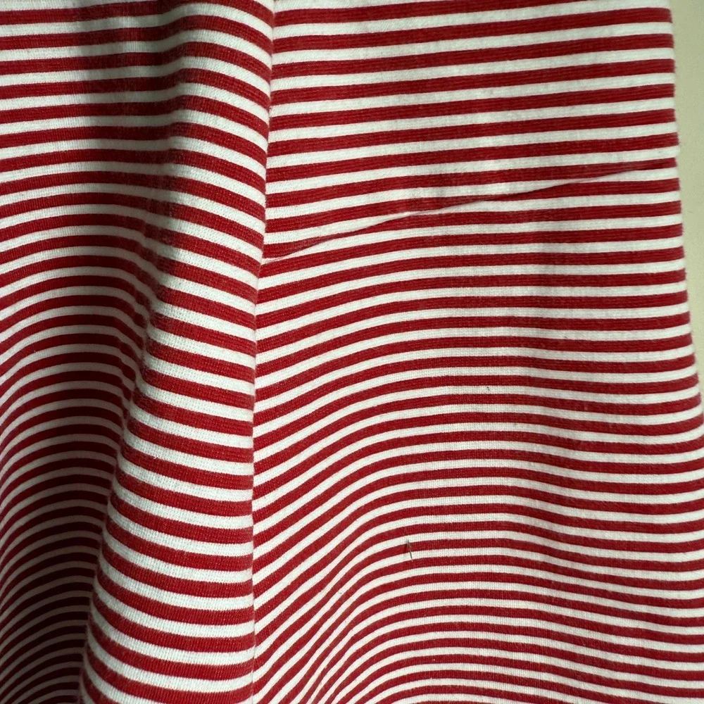 Janie and Jack Striped Dress Fit & Flare Patriotic Flower Red White Girls‎ 3